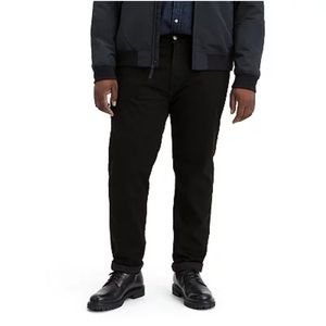 56 x 32 Levi's 502 Regular Taper-Fit Stretch Jeans | black | Big & Tall
